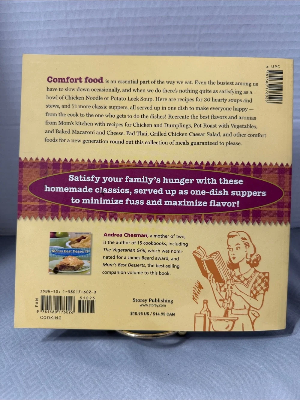 Mom's Best One-Dish Suppers Homemade Favorites Cookbook by Andrea Chesman